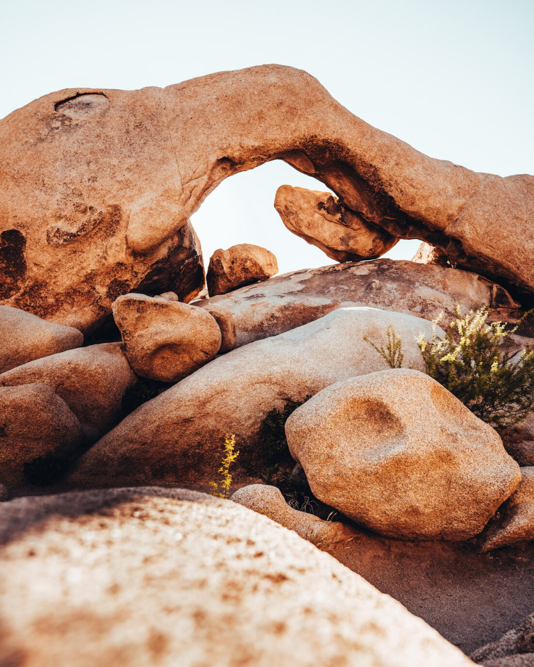 A granite arch in the desert