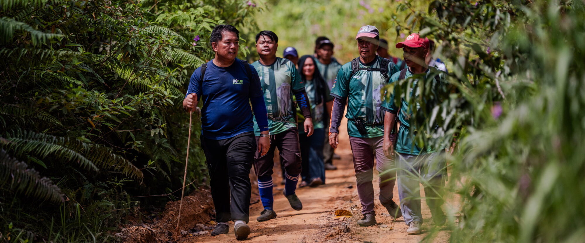Elephant rangers on patrol, Malaysia