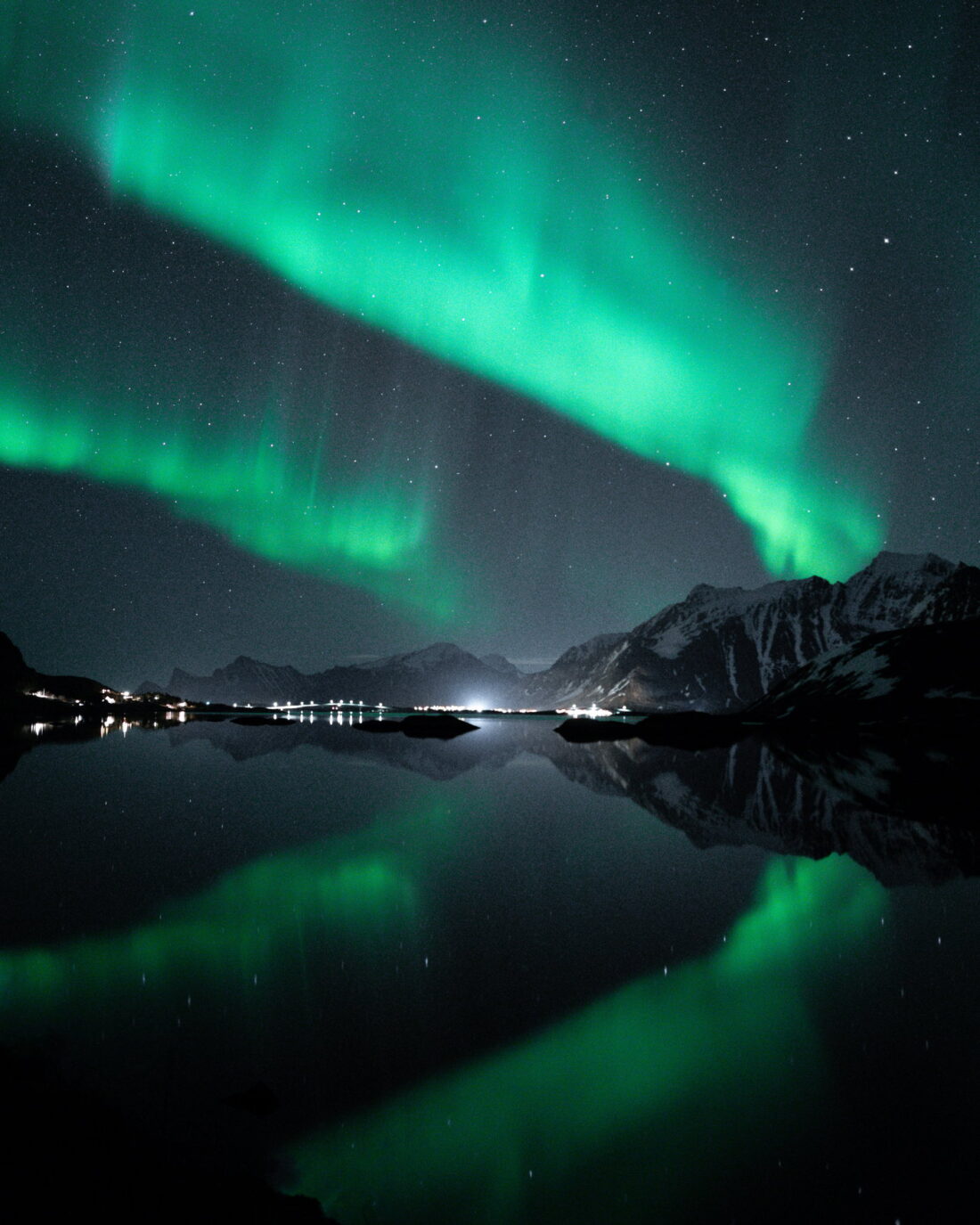 Aurora and reflection